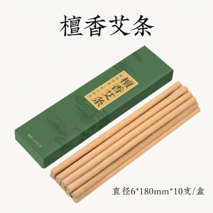 Sandalwood Moxa Sticks — 6 × 180 mm, 10 per Box source-backed reference