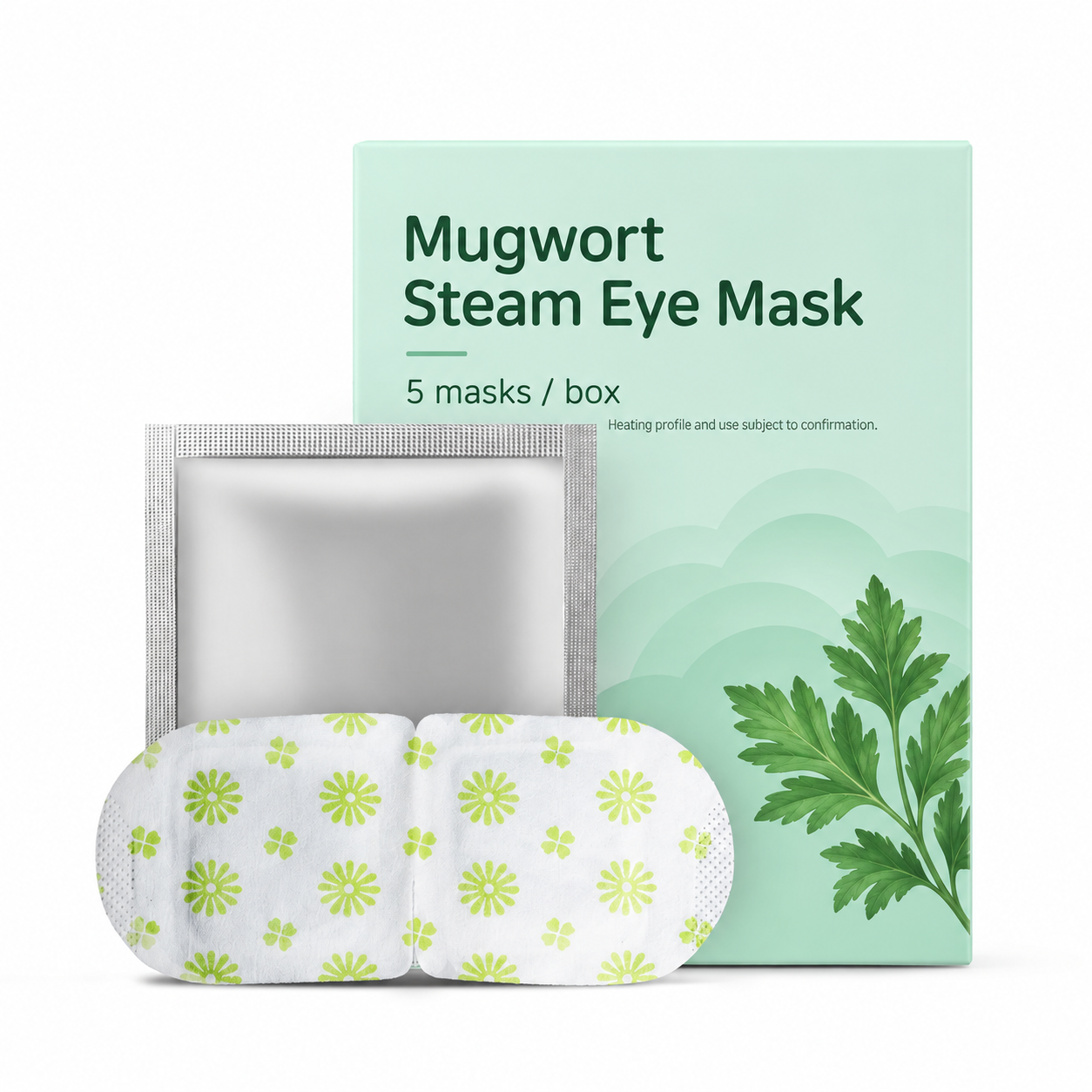 Mugwort Steam Eye Mask — 5 Masks per Box source-backed reference