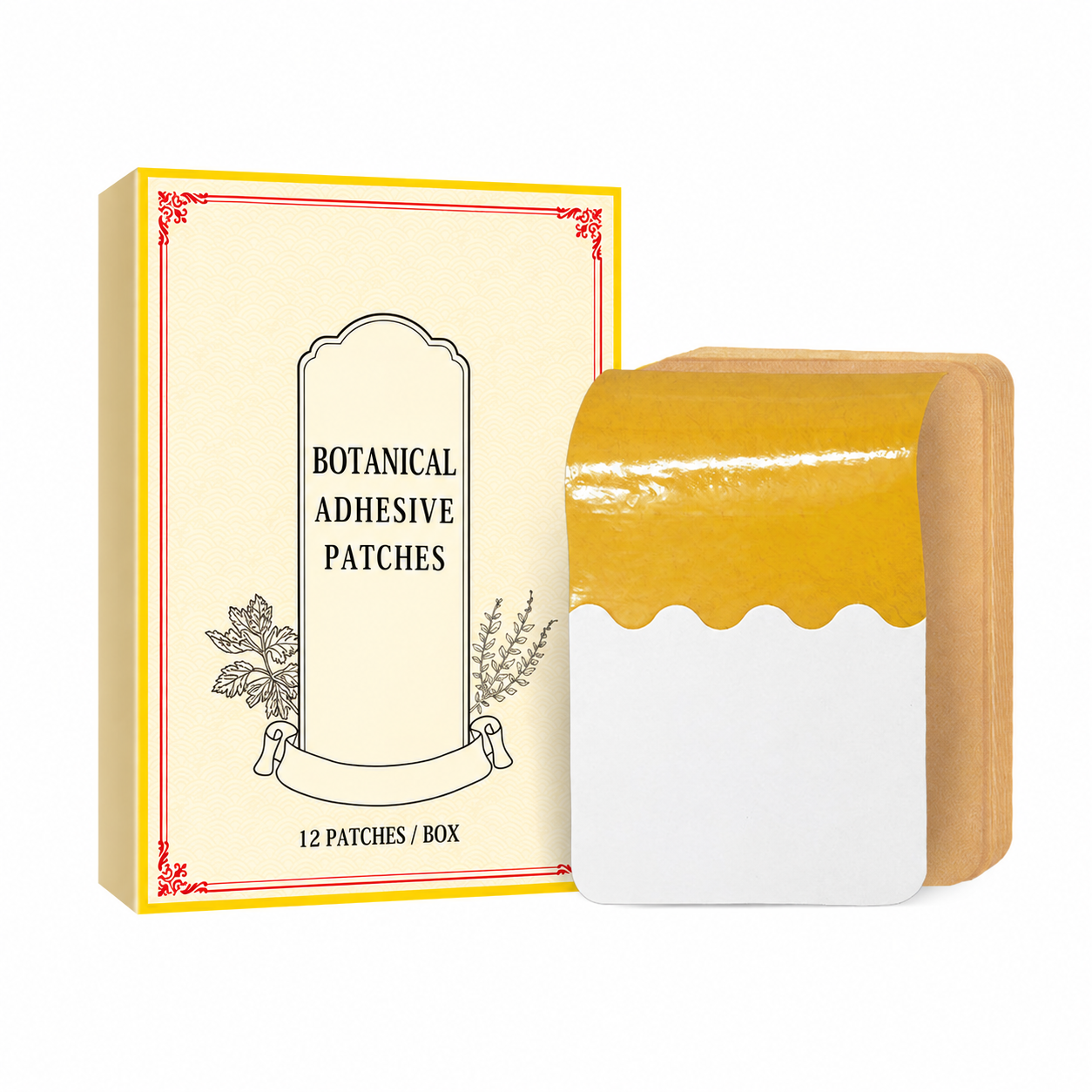 Mugwort Botanical Adhesive Patches — 12 per Box source-backed reference