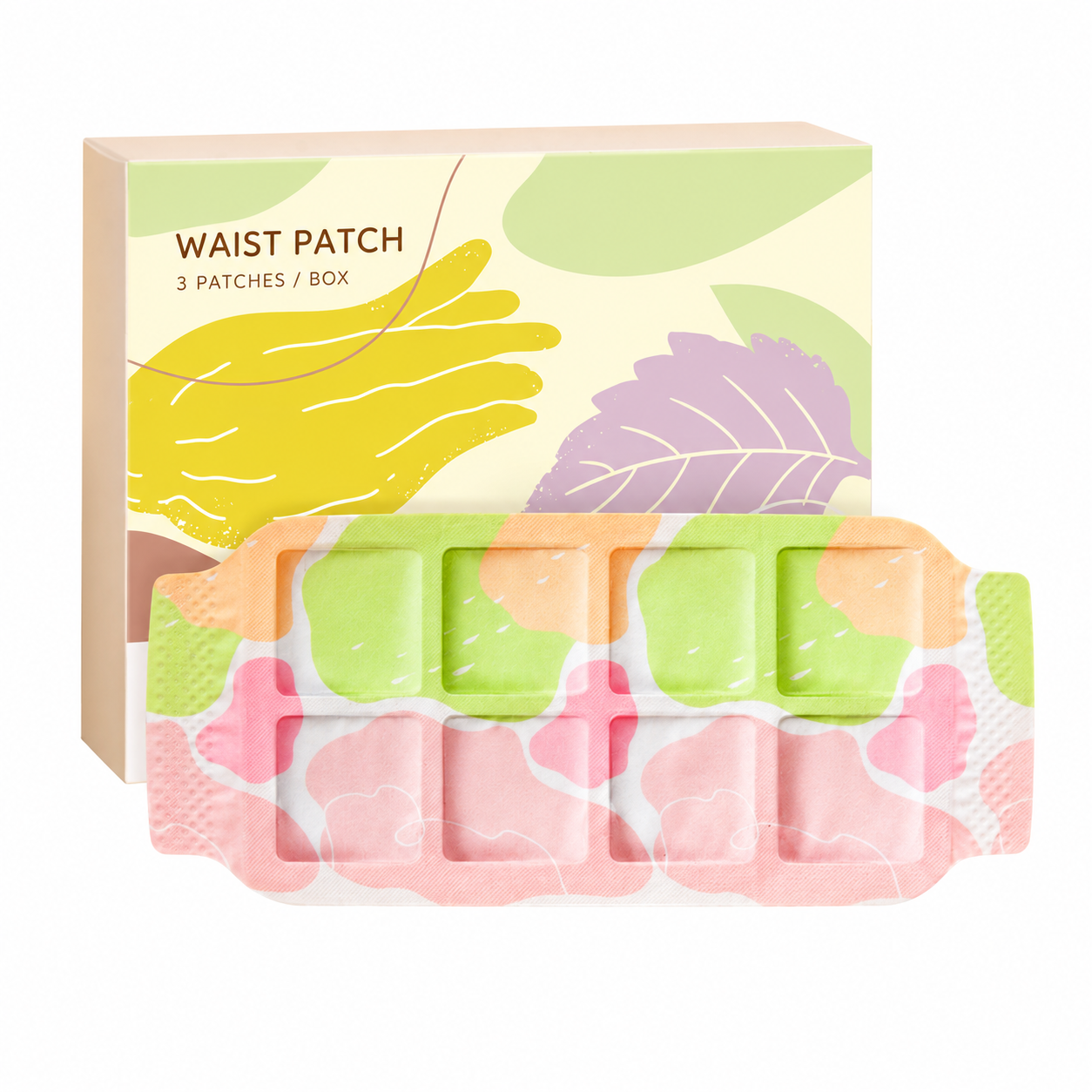 Botanical Waist Warming Patches — Box or Sachet Options source-backed reference