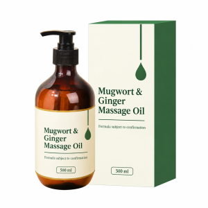 Mugwort & Ginger Massage Oil — 500 ml Pump Bottle source-backed reference