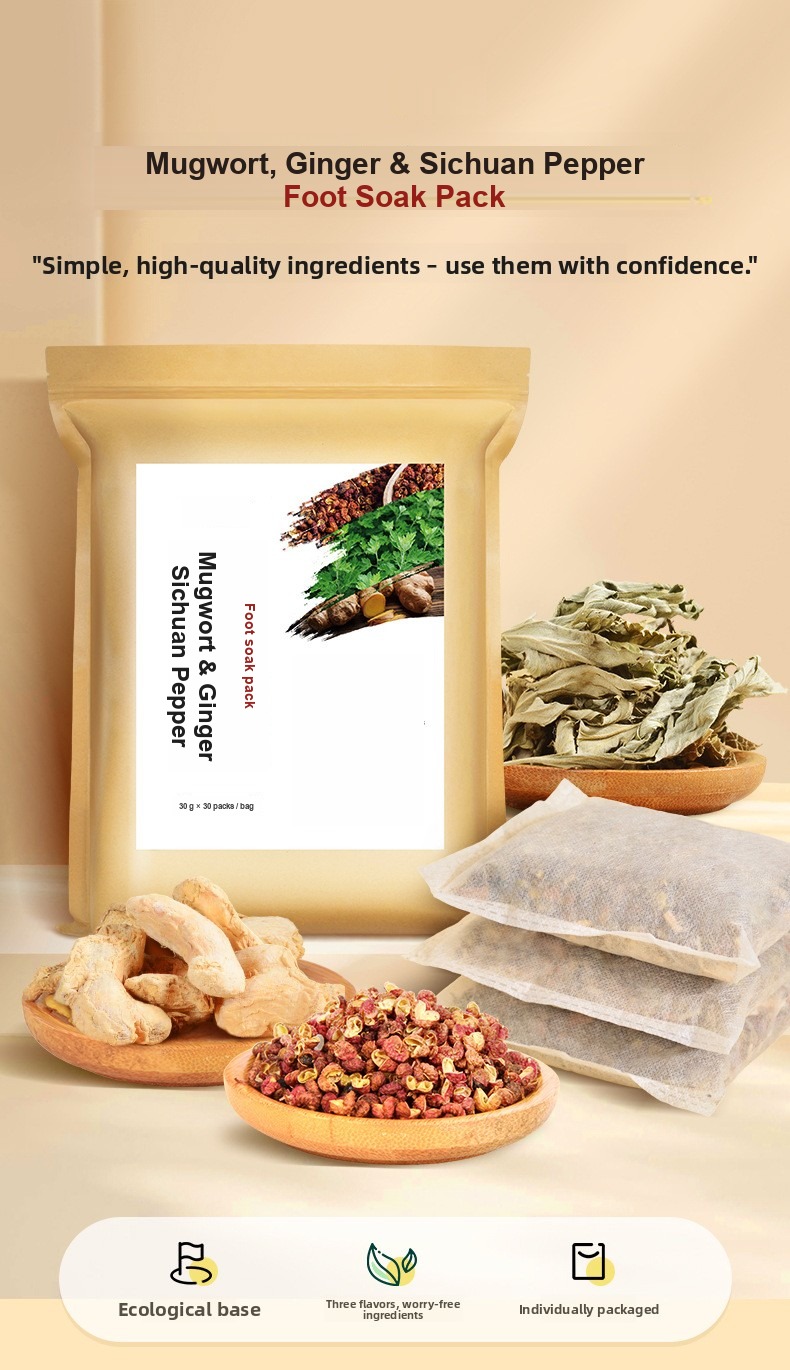 Bag with ginger, Sichuan pepper and mugwort
