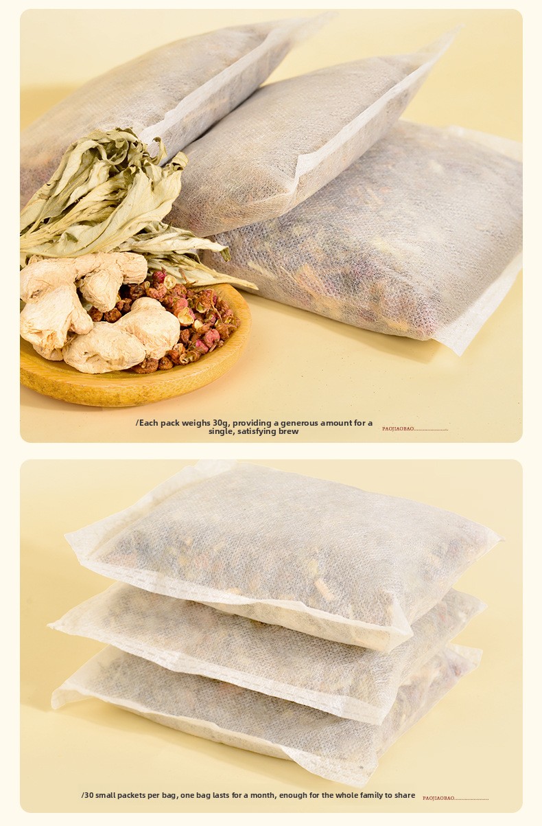 Sachets close-up