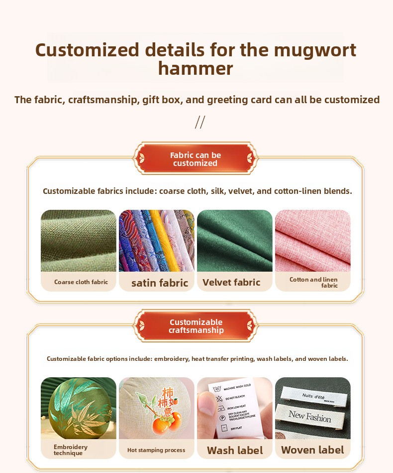 Fabric and craft customization options