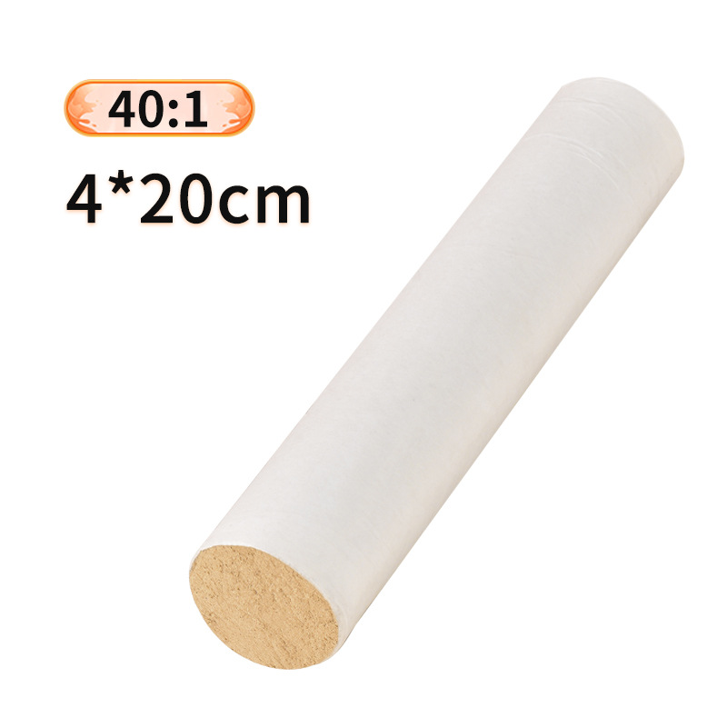 Option 8: 40:1 ratio moxa roll in white cotton paper, 40 x 200 mm. Source option photo.