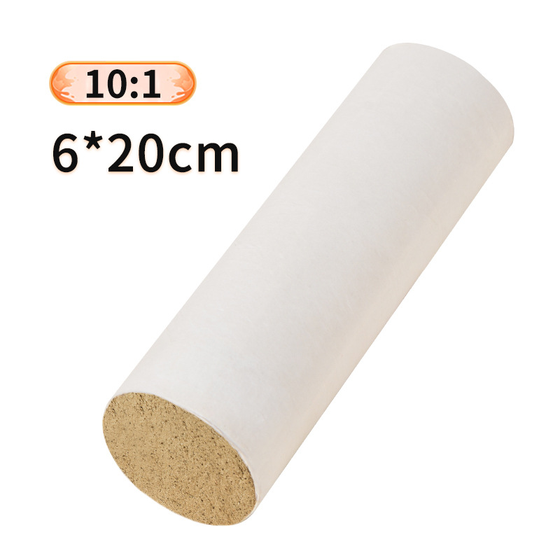 Option 22: 10:1 ratio moxa roll in white cotton paper, 60 x 200 mm. Source option photo.