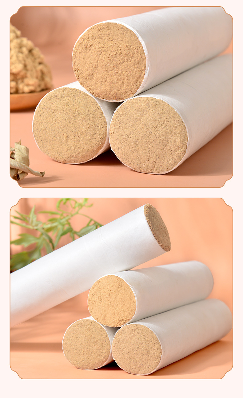Close-ups of the roll ends and white paper wrap (manufacturer detail photo).