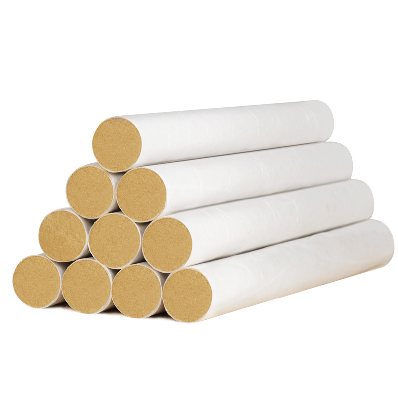 White-paper moxa rolls about 18 x 200 mm stacked to show the wool ends (source main photo).