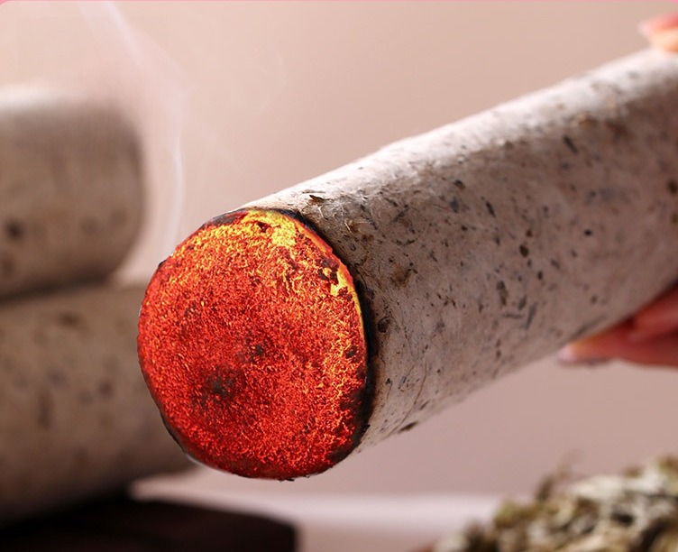 Moxa rolls, 6 cm diameter