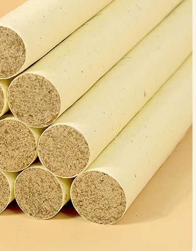 Rolls stacked to show the wool ends (manufacturer detail photo).