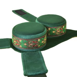 Velvet Two-Pocket Back Moxibustion Wrap — Green, Child Size source-backed reference