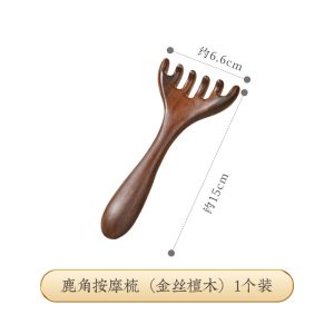 Antler-Shaped Wooden Massage Tool source-backed reference