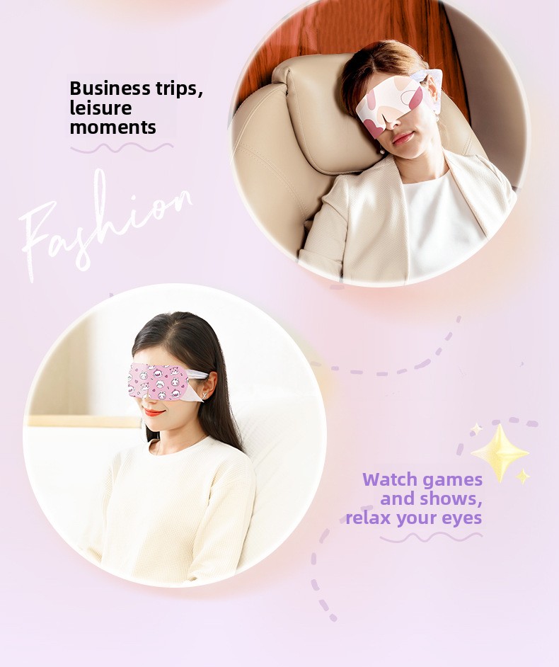 Women resting with steam eye masks