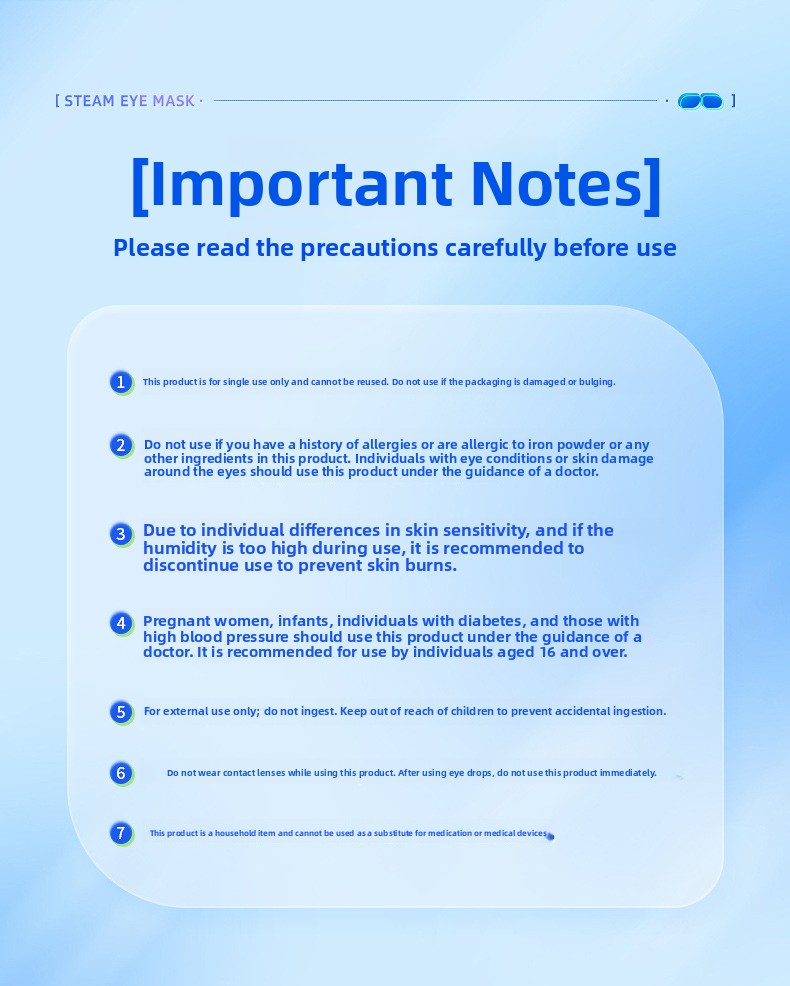 Important notes card