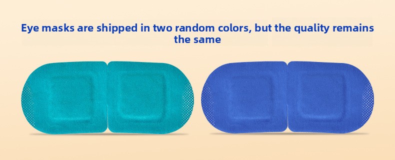 Teal and blue eye masks side by side